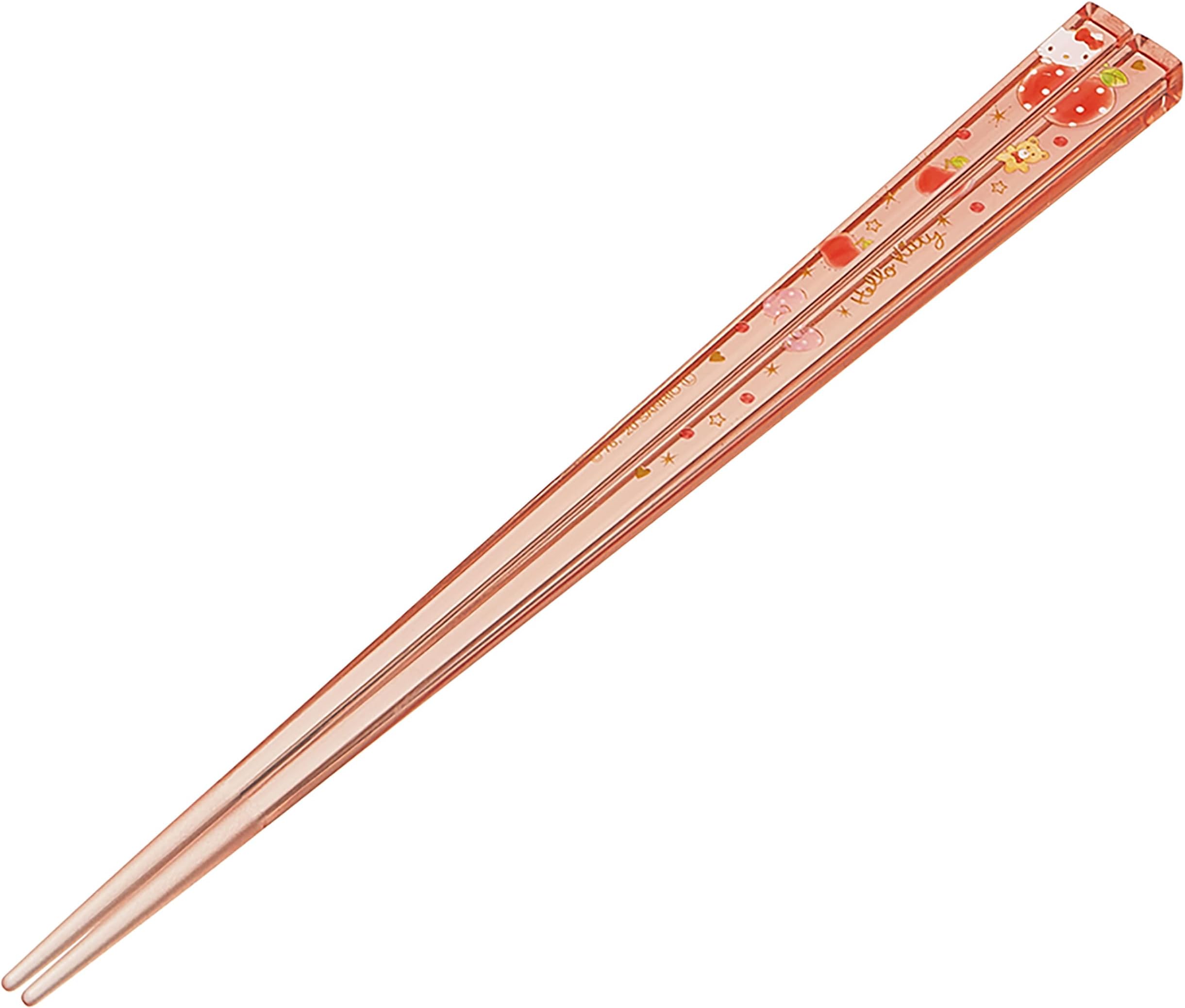 Hello Kitty Acrylic Chopsticks - Authentic Japanese Design - Lightweight, Durable and Convenient