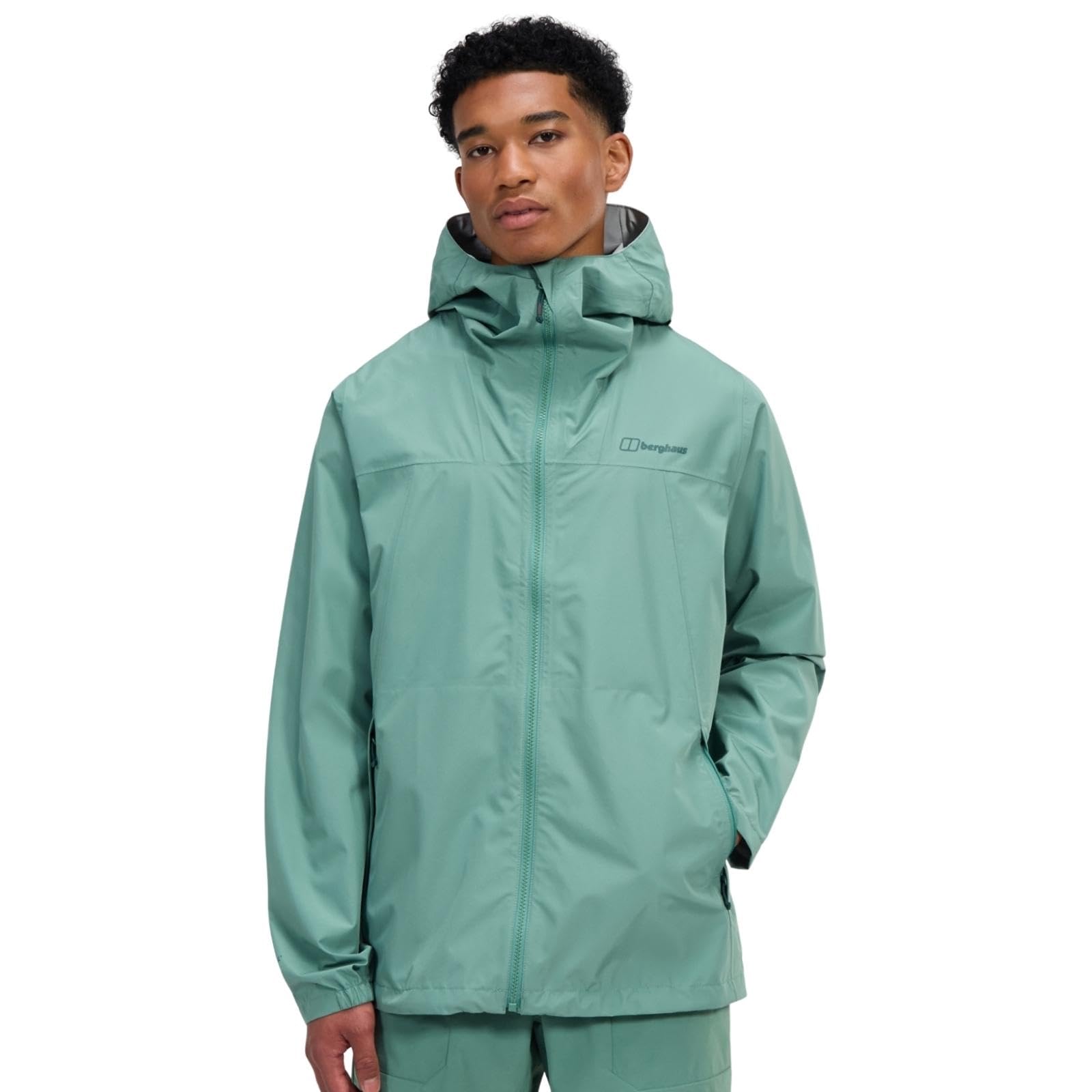 Men's Green Berghaus Deluge 3.0 Waterproof Jacket - Xl