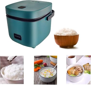Rice Cooker Steamer for 2 Electric Bowl Cooker 1.2 L with Keep Warm Function,Red