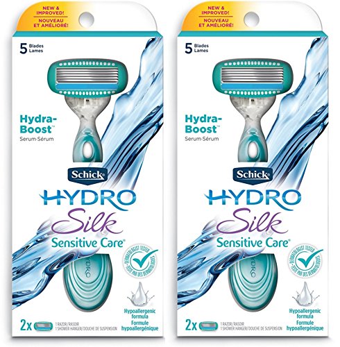 Schick Hydro Silk Sensitive Care Women's Razor (2 Pack) Plus 1 Refill