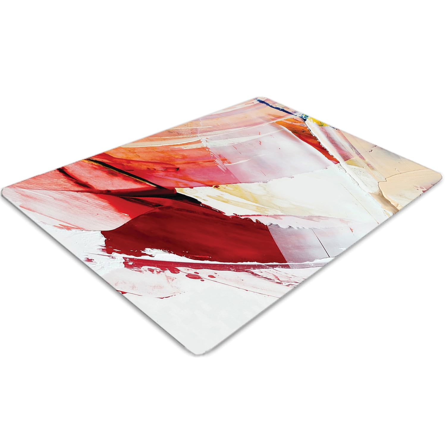 Tapis chaise protège-sol PVC rectangulaire 100x70 cm antidérapant maison