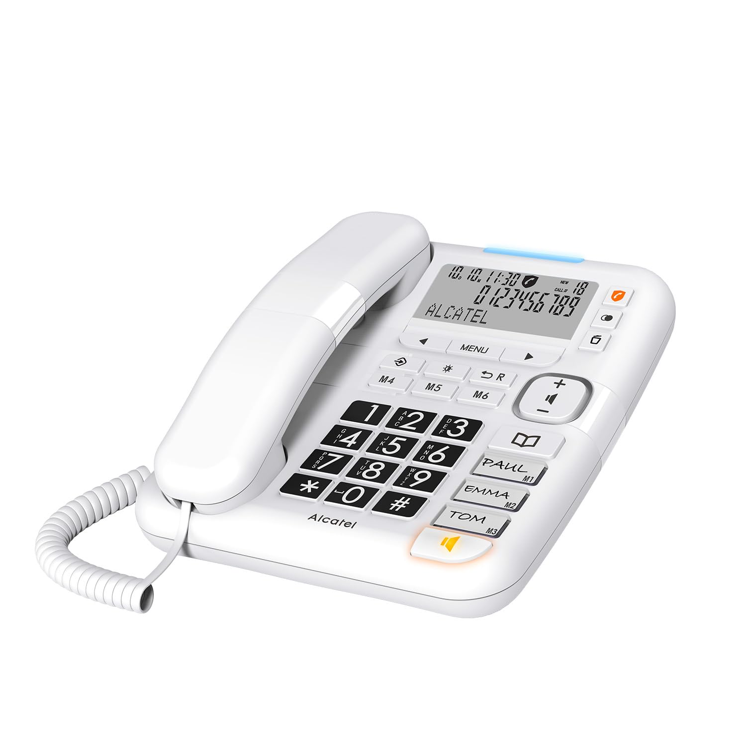TELEFUNKEN DECT Solo Gris HOMMY TD401 téléphone fixe sans fil maison