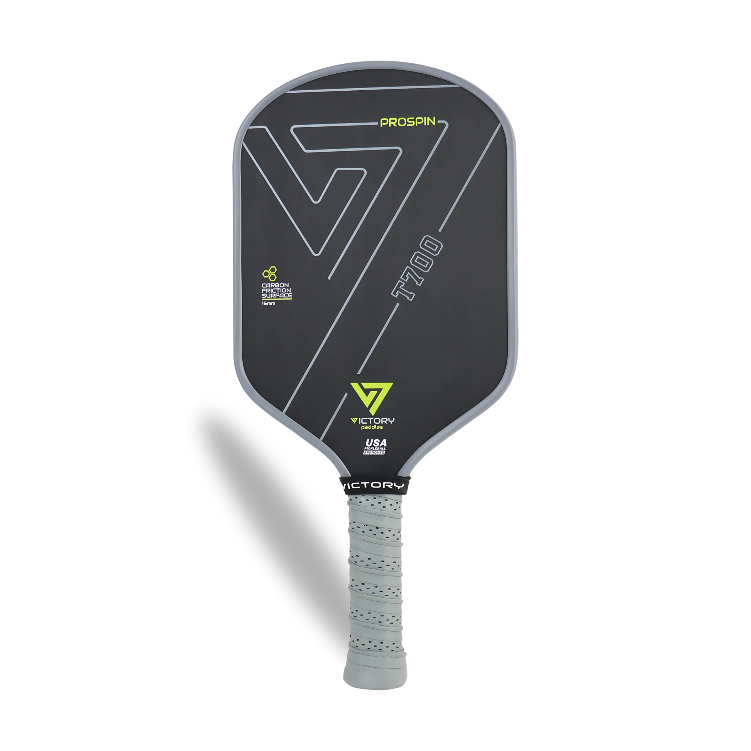 Victory Paddles ProSpin PA16: Advanced T700 Carbon Surface Pickleball Paddle for Peak Performance - Enhanced Power & Precision Technology with Expanded Sweet Spot - USAPA Approved, 16.4