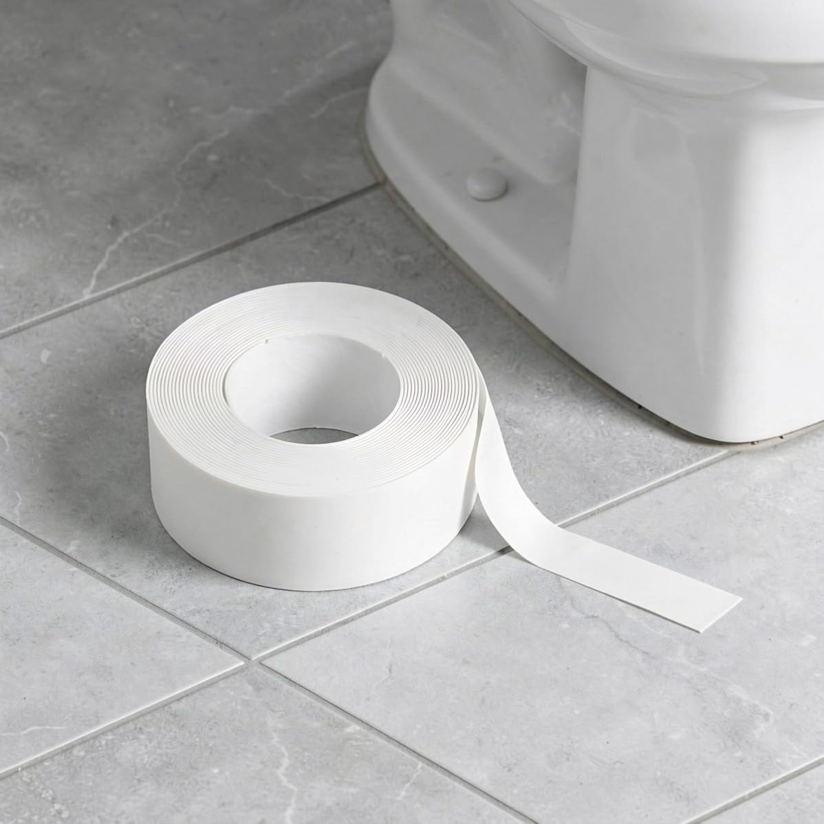 5 Rolls Bathroom Caulk Strip Edge Sealing Tape 1.5 Inch