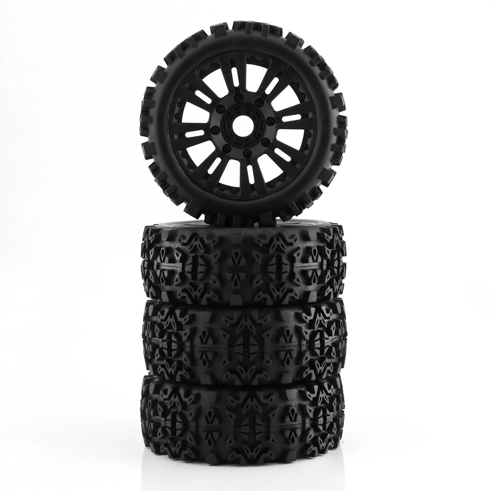 para HSP para Racing para Buggy 1/8 4 Uds Neumáticos Pasta Barra Corteza para Cubo Agarre Pasador Pequeño Tuerca 17mm Medio Suave Desgaste Largo Fortalecer RC Neumáticos Coche RC