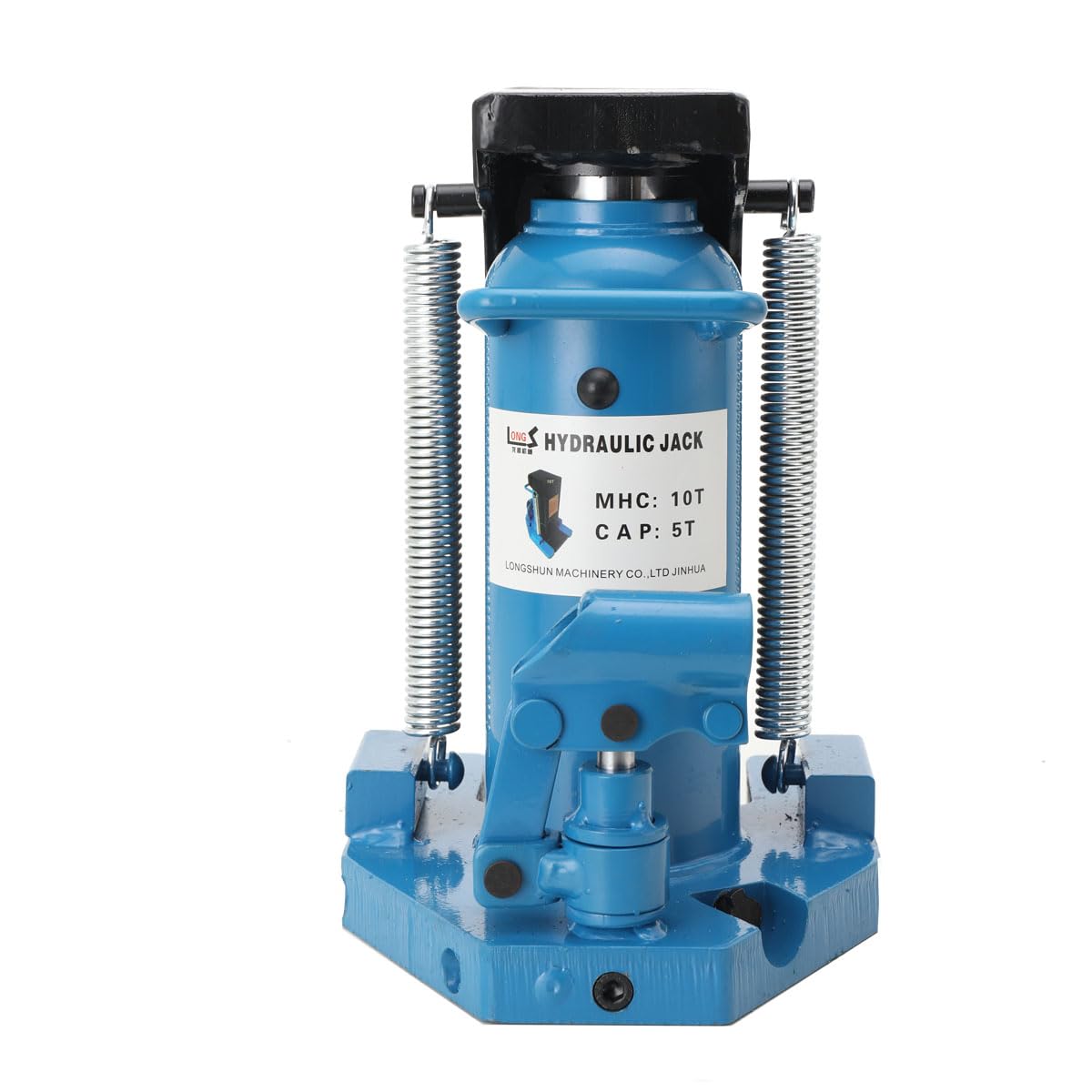 Hydraulischer Wagenheber 5 Tonnen, Auf Zehenheber 90-125MM Flaschenheber | 10 t Lufthydraulischer Klauenwagenheber, Maschinenwagenheber, Oben Mindesthöhe 90mm,Klaue (niedrigste Position) 25 mm