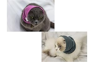 No Flap Ear Wrap Cat Hoodie Noise Cancelling Headphones Quiet Ear Covers for Small Cats