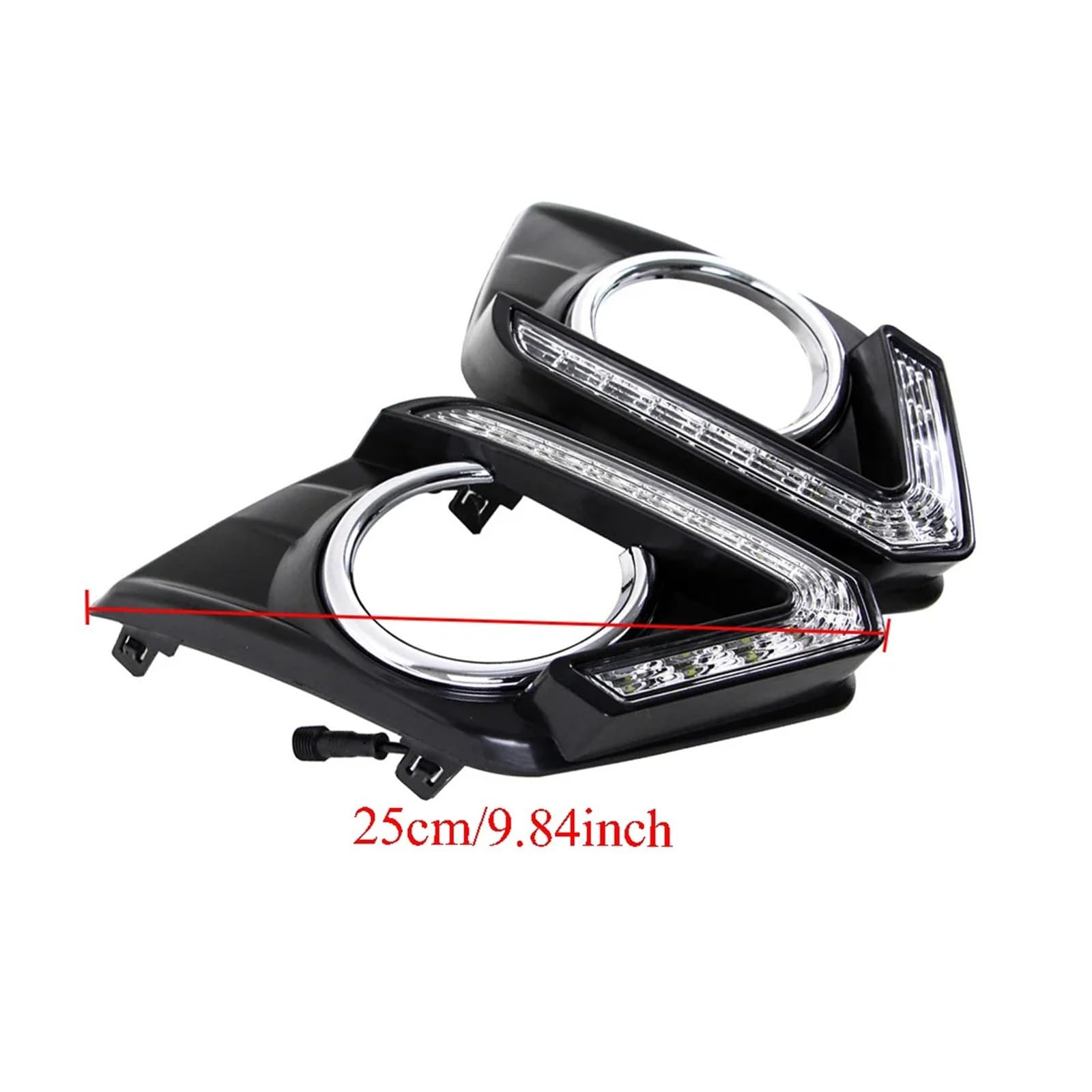 Luz De Giro Retrovisor 1 Juego Luces Circulación Diurna Drl Con Señales Giro LED Coche Auto DRL Faros Antiniebla Para Nissan Para X-trail Para Xtrail Para T32 2014 2015 2016 Luz de Marcador Lateral