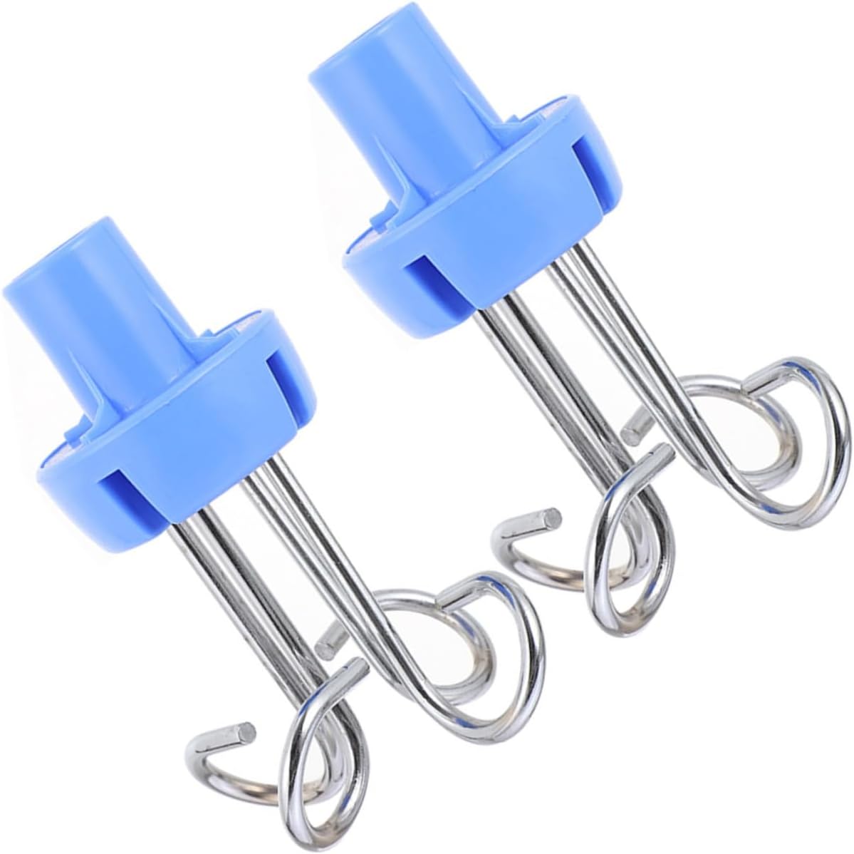 COLLBATH 2Pcs infusion stand hanger hanging hook pegging peg hooks infusion rack hook siding hooks clothes hanger hooks IV pole stand hanger plastic coat hook Stainless steel