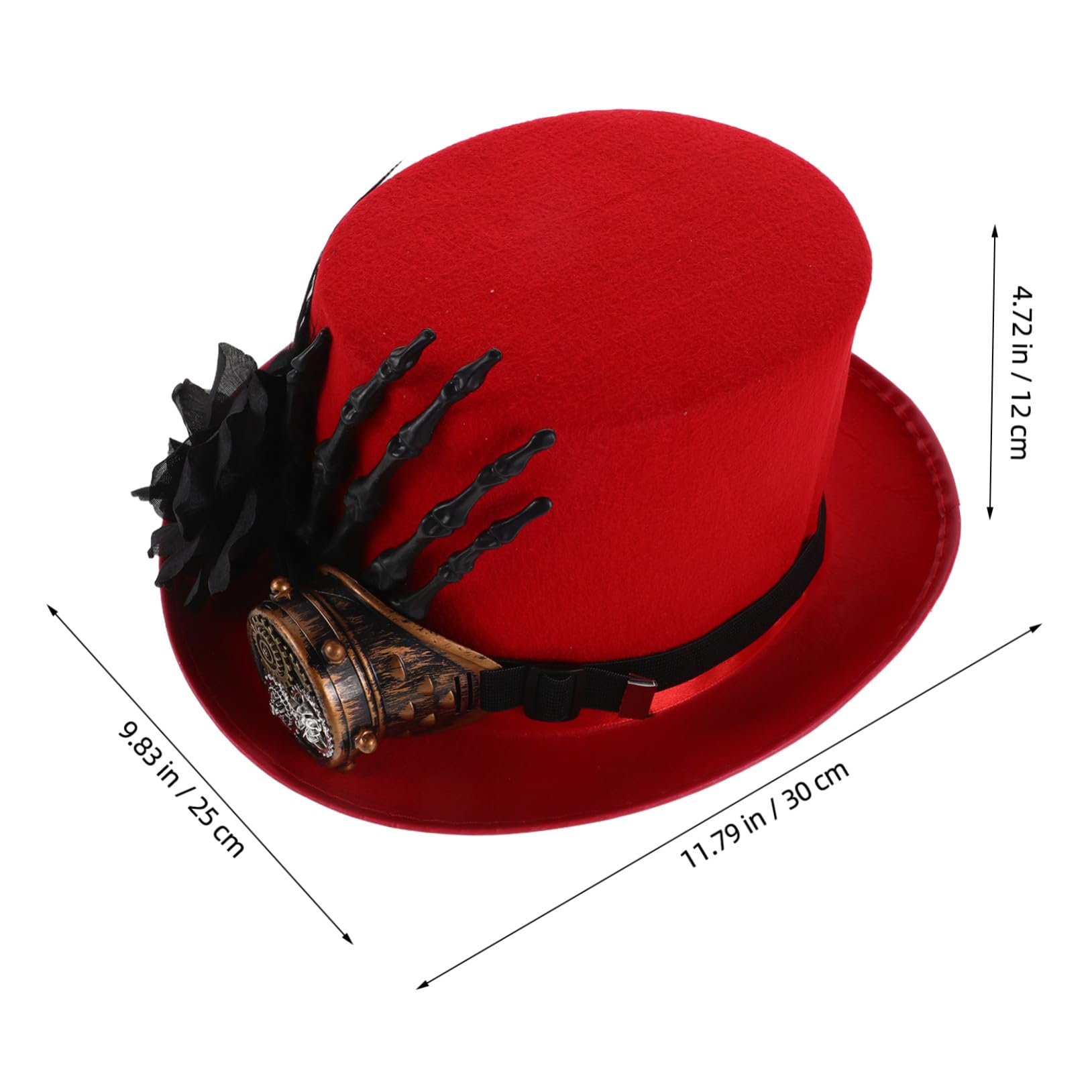 Sombrero de Copa Steampunk con Gafas de Disfraz para Fiestas Temáticas de Halloween y Actividades al Aire para Hombres y Mujeres