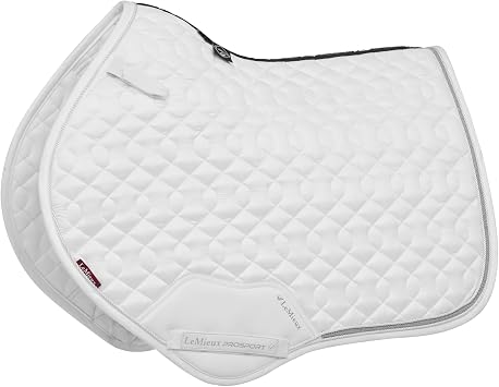 LeMieux Crystal Suede Close Contact Square - Sparkle & Braided Detail Trims - Equestrian Saddle Pad