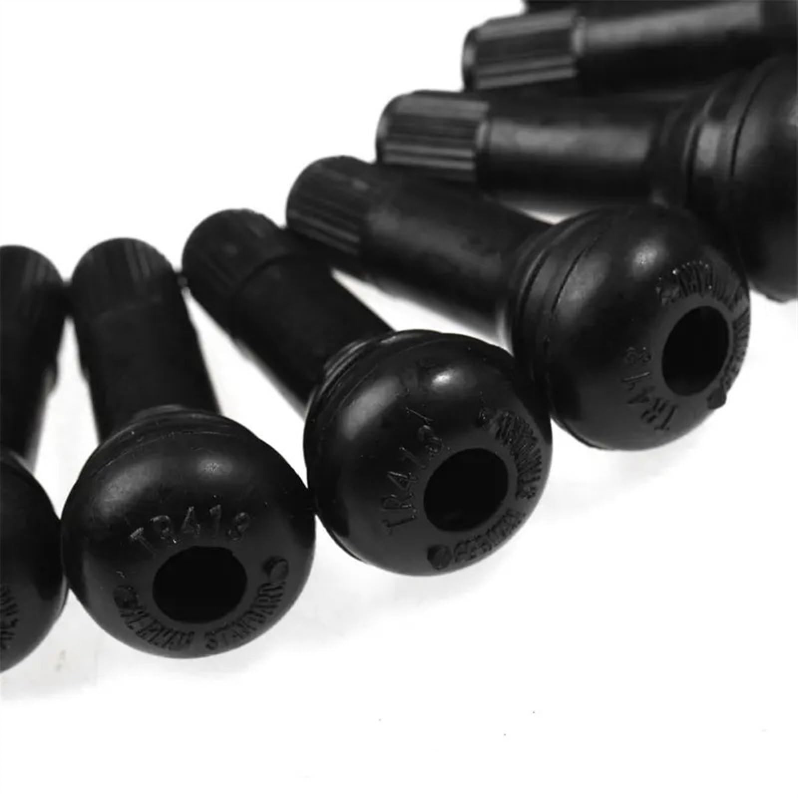 10/20/50 pezzi TR413 Snap-In valvola for pneumatici in gomma nera asta corta accessori for auto(50PCS)