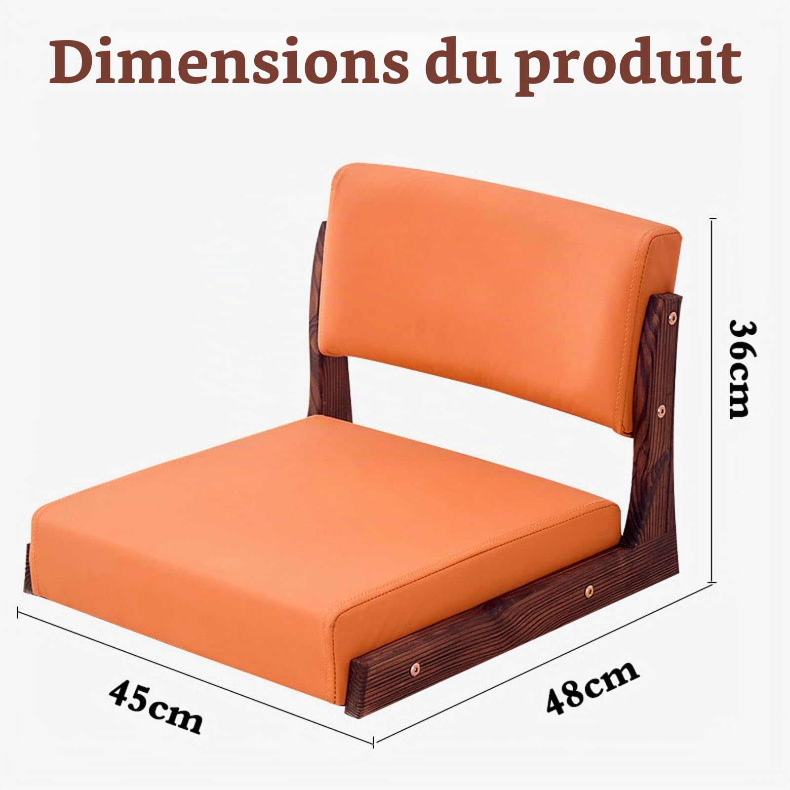 Chaise De Sol Tatami,Siège De Sol De Chaise De Salon,Tatami inclinable Chaise de Plancher,Chaise de Sol Japonaise multifonctionnelle,Chaise de Sol de méditation,pour Balcon,Salon,Chambre