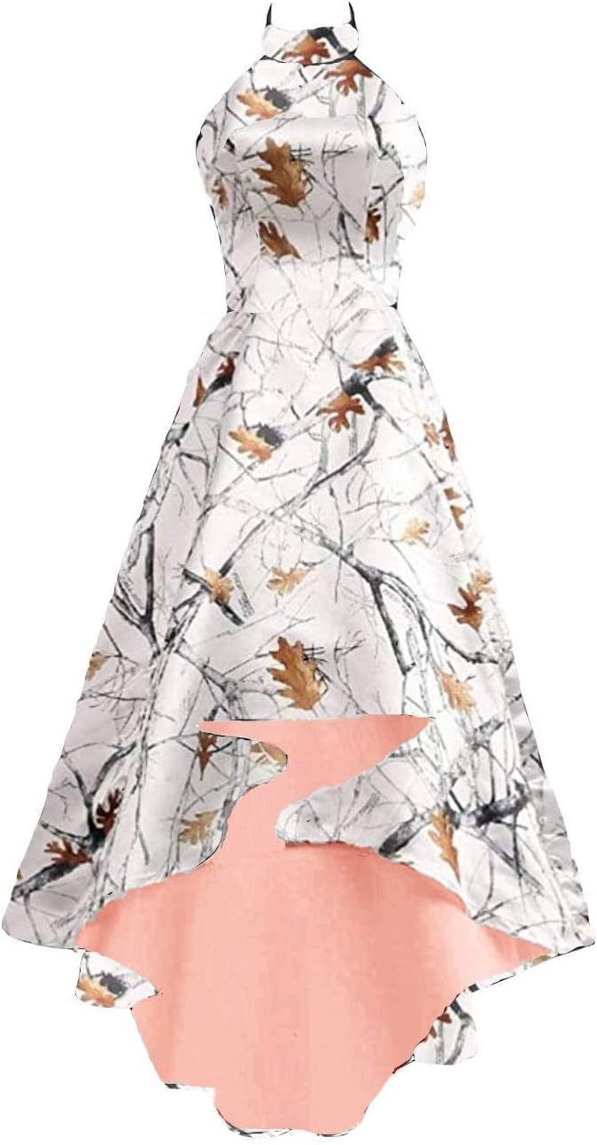 open lace back dress Amazon.com: DINGZANCAMO Halter Neck Camo Wedding Party Dresses Pick Ups  Long Orange 2 : Clothing, Shoes & Jewelry