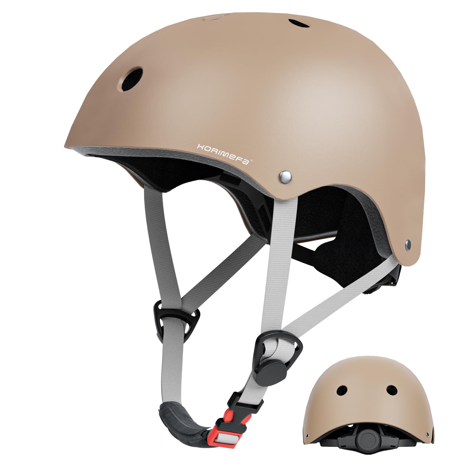 KORIMEFA Toddler Kids Bike Helmet for 2-13 Years Boys Girls, 46-58cm Adjustable, for Multi-Sport