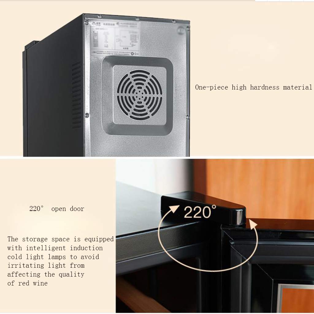 Ljlzxpbus Wine Cooler Refrigerator - Red Wine Fridge Chiller Vertical Wine Cooler - Freestanding Compact Mini Wine Fridge 24 Bottle - Electronic Cooling -60w on Fridge.com - View 5