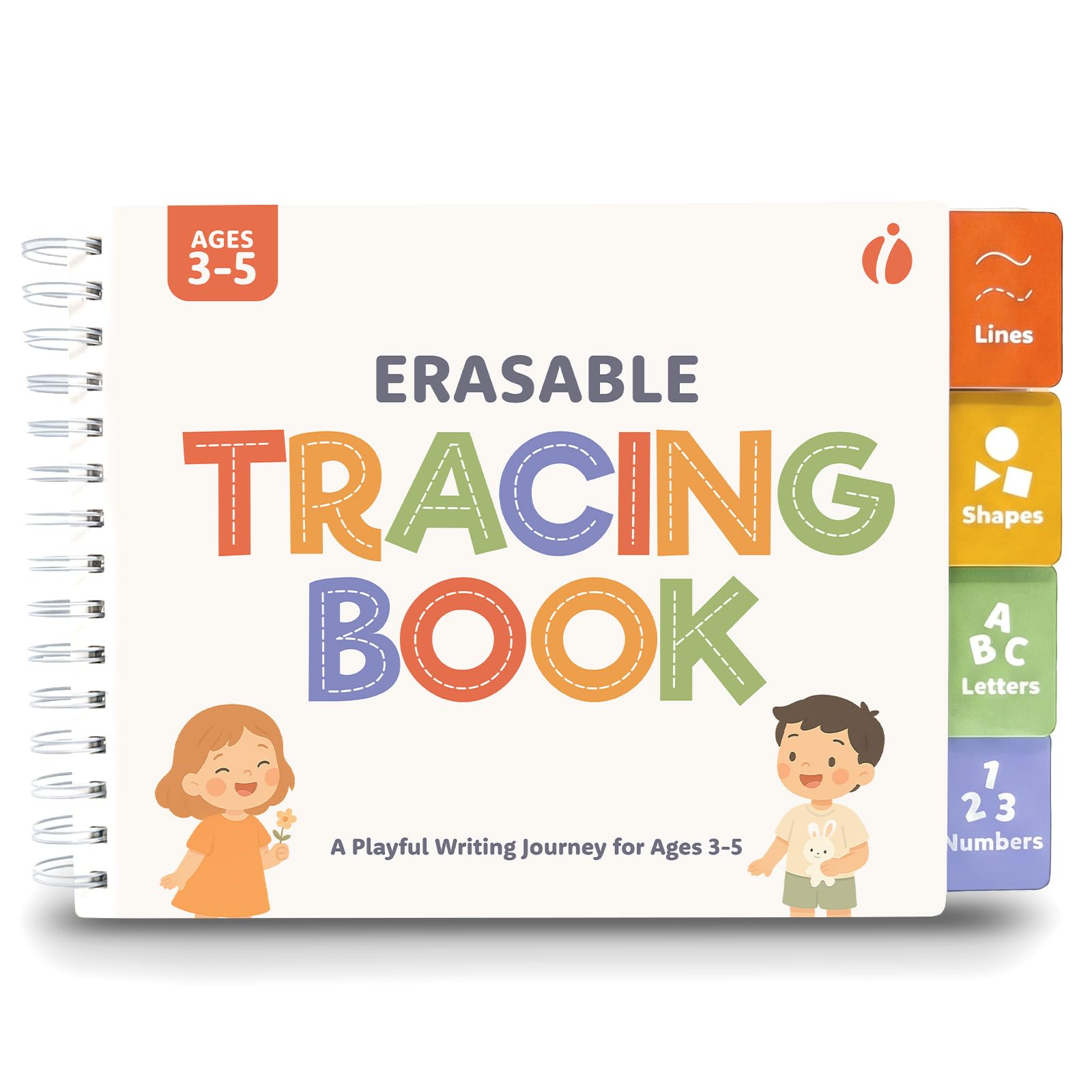 Tracing Book for Kids Ages 3-5 - ABC Preschool Learning Activities, Reusable Handwriting Workbook, Childrens Busy Books for Pen Control - Alphabet &