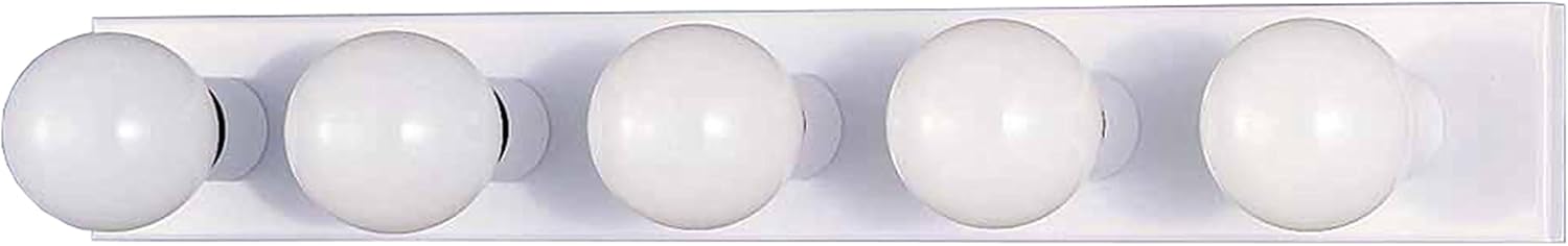 Volume Lighting V1025-6 5-Light Bath Bracket, White