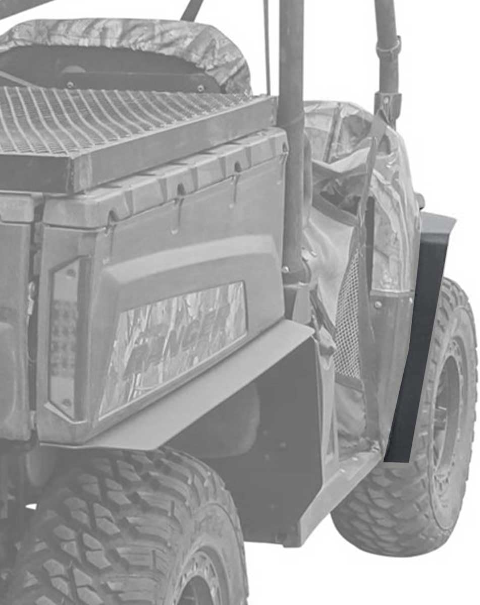 MudBusters Super Max Fender Flares and Mud Guards for 2009-2014 Polaris Ranger XP 700 and XP 800 Fullsize