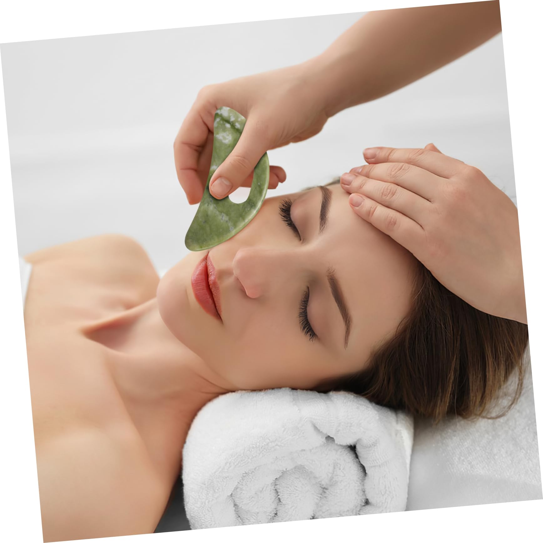 VALICLUD 10 Stück Green Scraping Board Roller Für Gesicht Gesichtsmassagegerät Kratzer Planke Hautpflege-tools Gesichts-augen-massage-tool Nacken Gua Sha Gesichtswerkzeug Gua Sha Jade Xiuyu