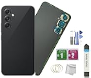 JMBTQ Galaxy A54 Back Glass Replacement for Samsung Galaxy A54 5G Back Cover Glass with Tape+Camera Lens+Tools (Black)