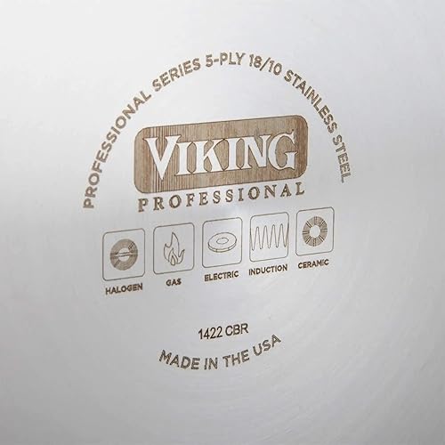 Miniatura 9 de Viking Professional - Juego de utensilios de cocina de acero inoxidable de 5 capas 10 piezas