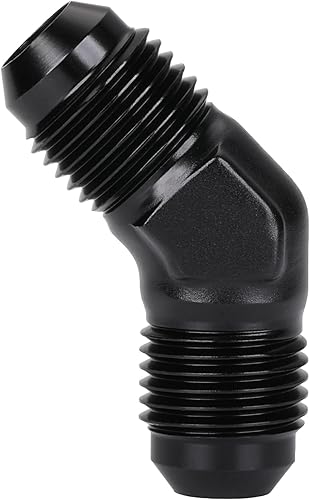 Miniatura 144 de Adaptador de unión reductor de llamarada macho 4AN macho a 3AN de aluminio negro