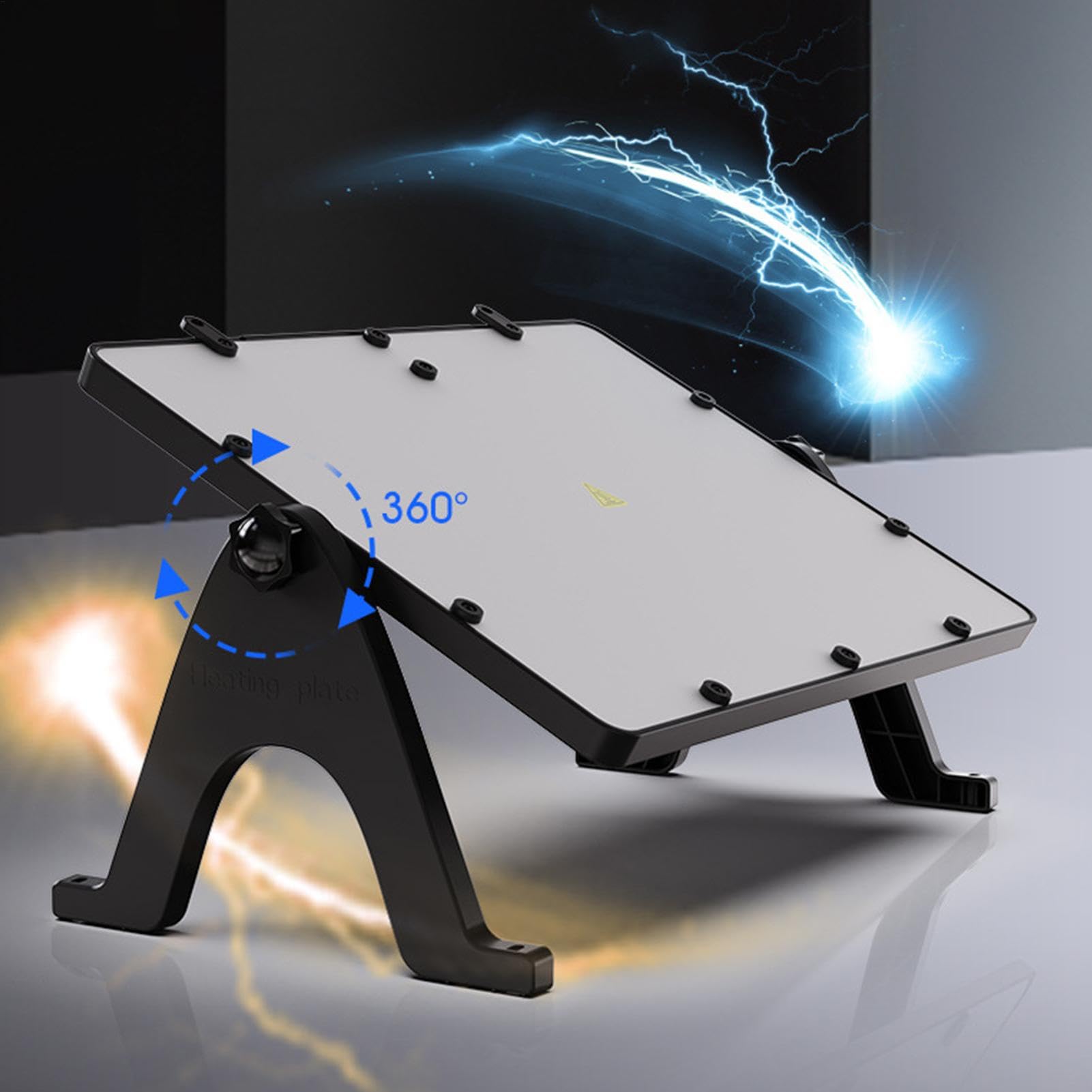 Panel de Calefacción Radiante Diseño sin brillo, calefacción uniforme | Plano Diseño sin Resplandor con Orificios de Disipación para Aves de Corral, Patos, Gatos, Perros y