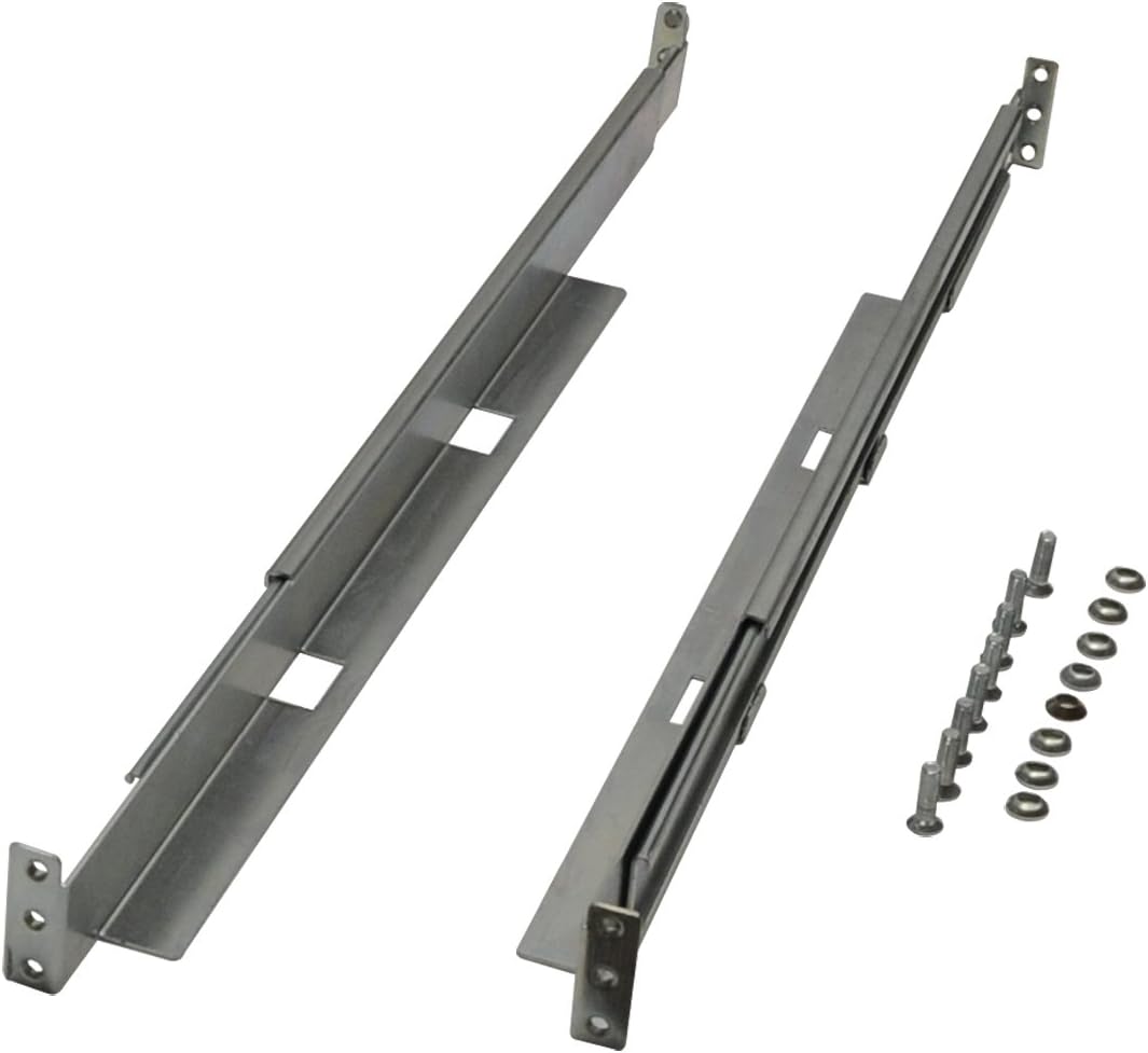 4POSTRAILKIT1U 4-Post 1U Universal Adjustable Rack-Mount Shelf Kit - Silver