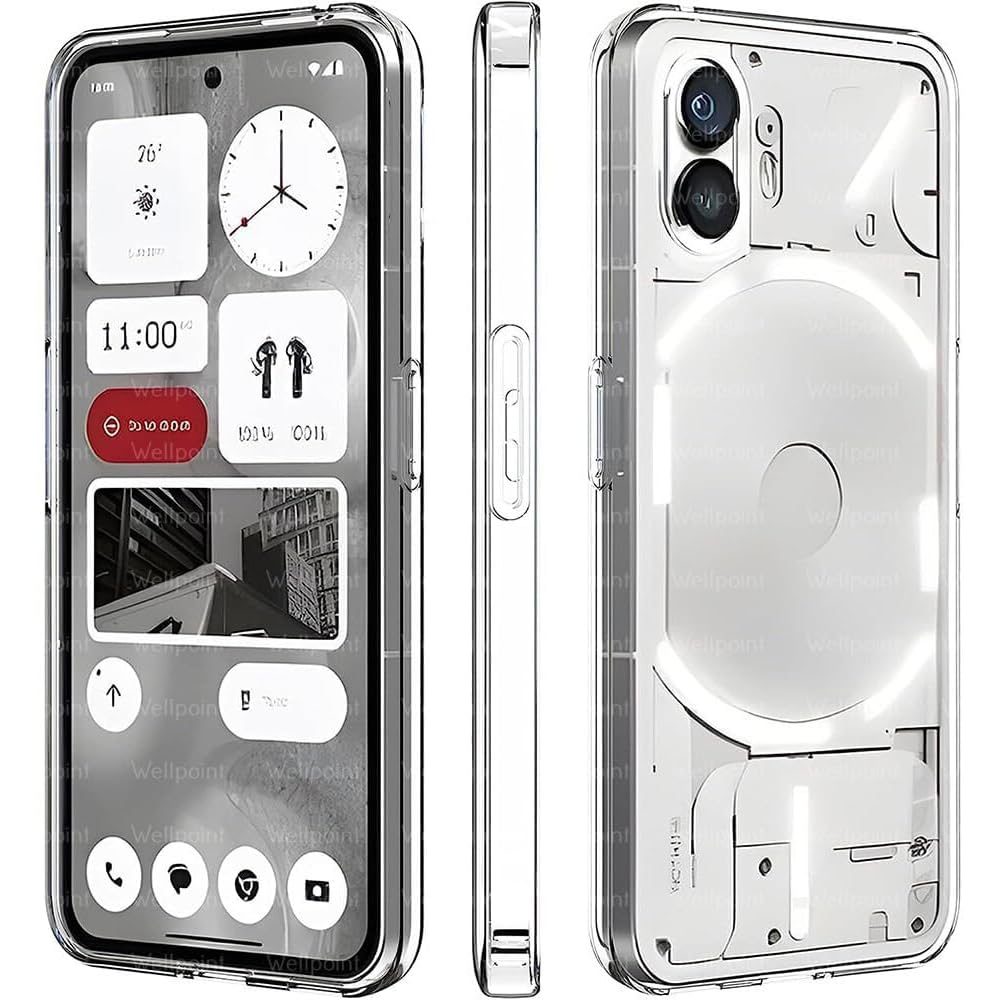 Amazon Brand- Solimo Basic Case for Nothing Phone (2) 5G (Thermoplastic Polyurethane_Clear)