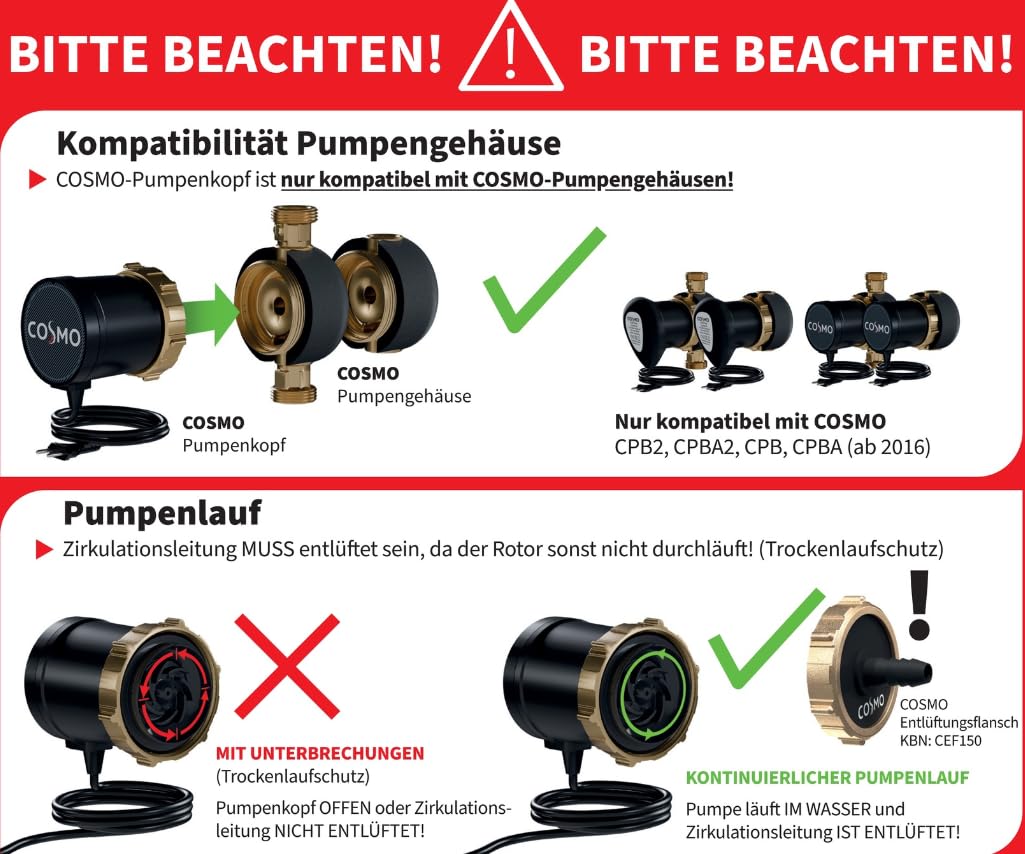 COSMO Entlüftungsflansch 1 St. für CPB, CPBA, CPB2 und CPBA2 | CEF150