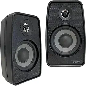 Par Caixa de Som Ambiente Alto-Falante 70W RMS 8 Ohms Preto Bobina Simples 4 Pol Leson - 2LS070CXP