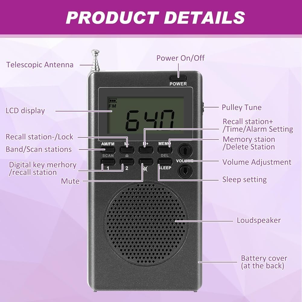 Kit D'Équipement 8 Pièces : 1 Compteur EMF, 1 Étui, 1 Enregistreur Vocal, 1 Lampe de Poche, 1 Haut-Parleur, 2 Boules Lumineuses pour Chat et 1 Radio FM.