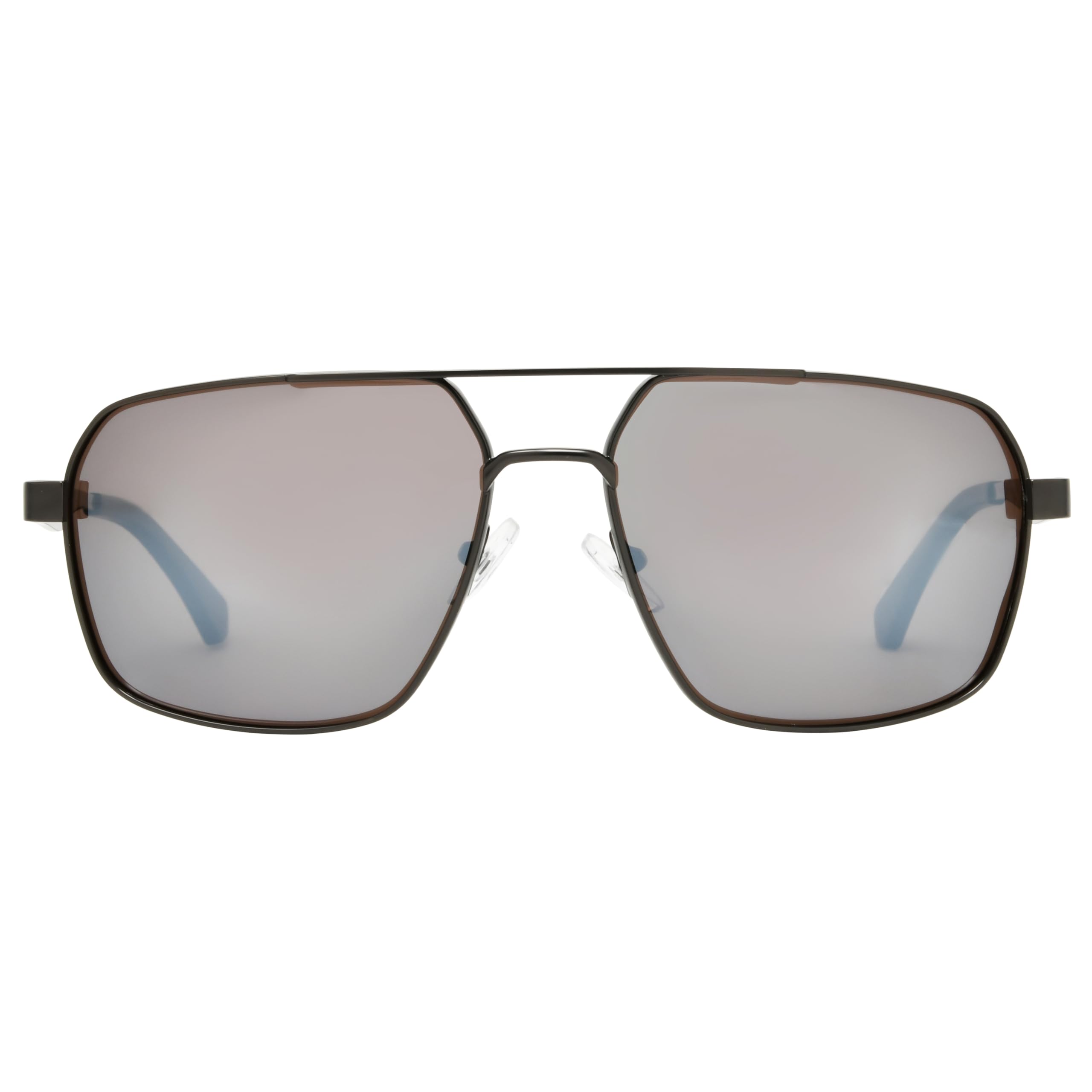 Foster Grant Wrangler Men's Sunglasses with Aviator Gun Metal Frame with Smoke Polarised Lenses – UVA-UVB Protection, Scratch & Impact Resistant, Spring Hinges for Durable Everyday Wear & Driving