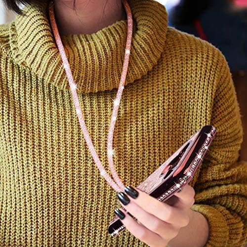 Silverback Compatible for LG V50 ThinQ Case, LG V50 Case, Moving Liquid Holographic Sparkle Glitter Case with Kickstand, Bling Diamond Ring Stand Slim Protective Case for LG V50 ThinQ -Rose Gold W