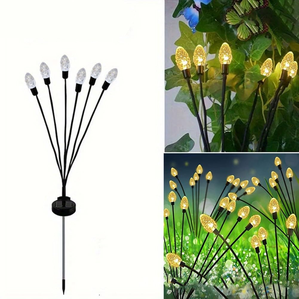 Luci solari da terra da 70 cm, confezione da 4, facili da