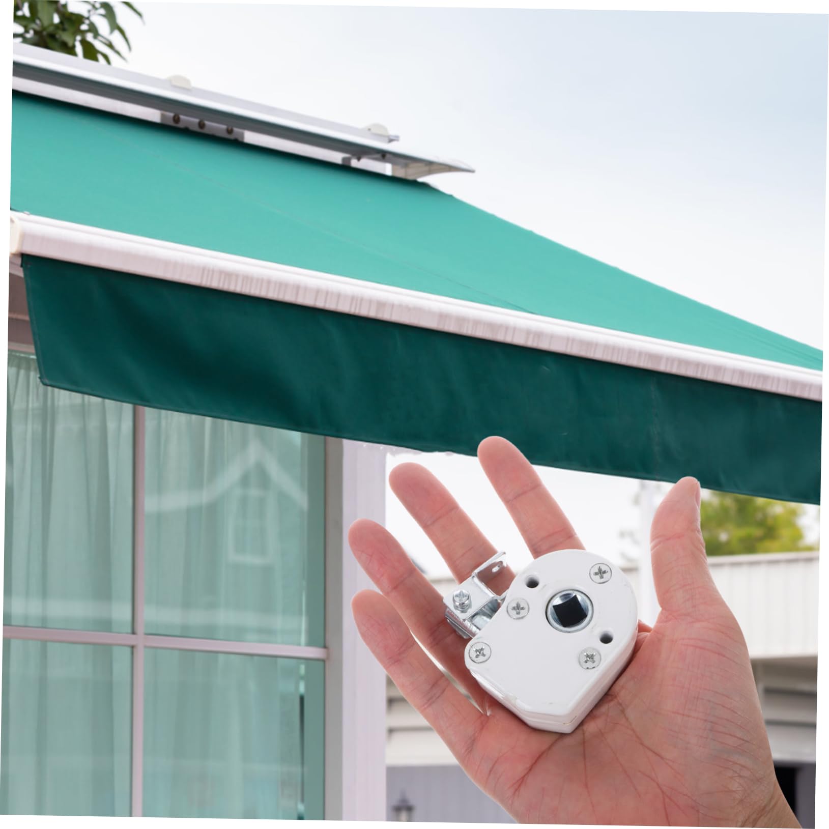Yardwe Markisen Ersatzteile Kurbelgetriebe Für Sonnenschirme Outdoor Garten Markisen Antriebsrad Wetterbeständiges Zubehör Für Balkon Terrasse Camping