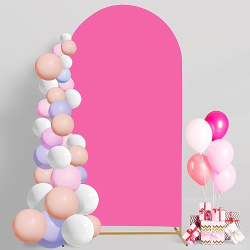Cubierta de fondo de arco de boda, paneles de fondo de arco de elastano para decoración de globos de pared, marco de soporte de telón de fondo de