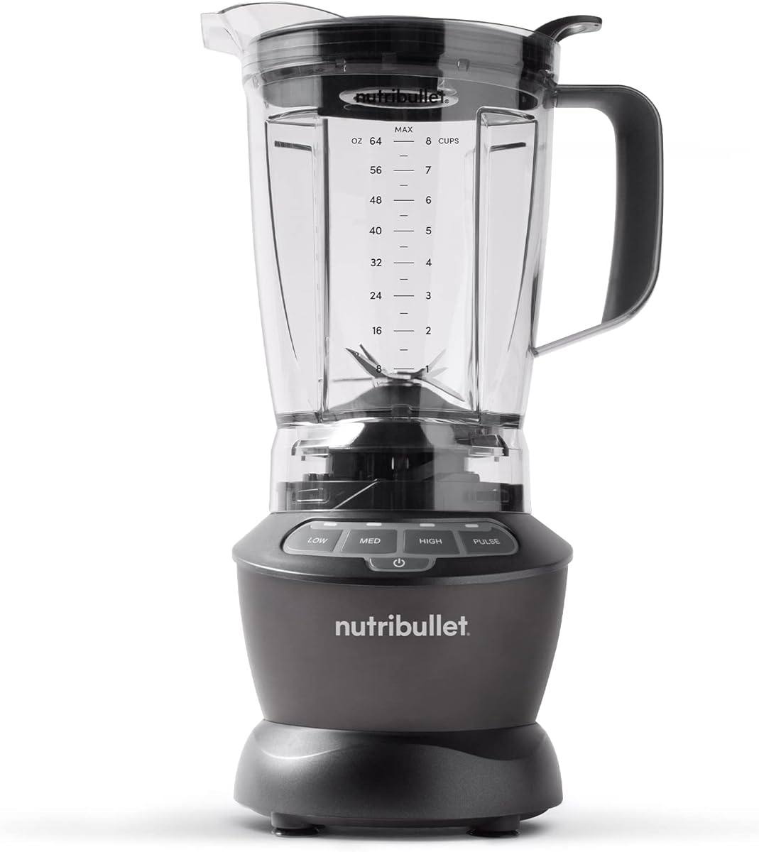 nutribullet Countertop Blender for Shakes, Smoothies, Food Prep, and Frozen Blending, 64 Ounces, 1200 Watt, Dark Gray NBF50400