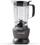 Nutribullet NBF50400 Mixeur de Comptoir pour Smoothies, Smoothies, Préparation Alimentaire et Mélange de Produits Gelés, 64 oz, 1200 W, Gris Foncé