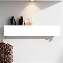 WJUAN White Shower Shelves with Water Purification System and Side Hook, Wall Mounted Shower Caddy Bathroom Storage Holder Includes Accessories for Bathroom Shampoo Shower