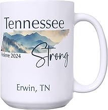 Tennessee Strong Coffee Mug Gift, Hurricane Helene 2024 Stronger Than the Storm Cup for Western North Carolina Survivors and Rescuers, NC Flood Support Gift