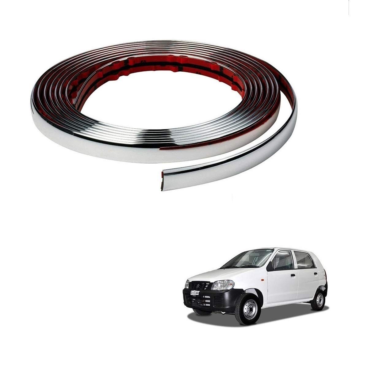 Kozdiko Car Side Window Chrome Beading Roll 14MM 20 Mtr for Maruti Suzuki Alto-picture-20