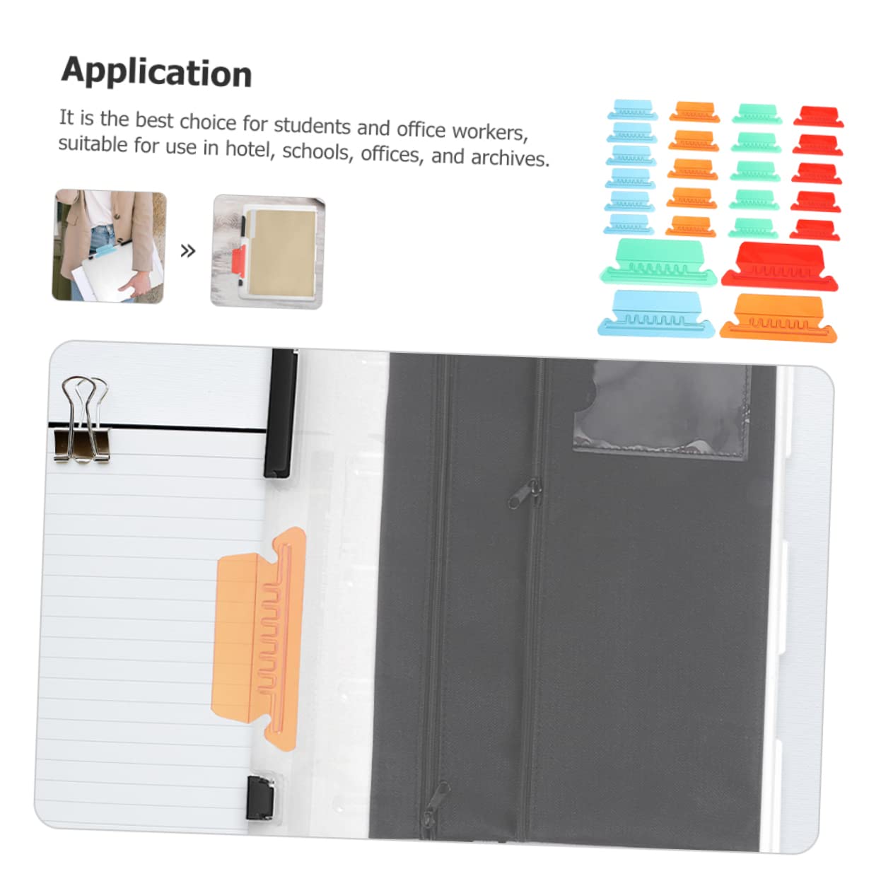 Ciieeo 160stücke Bunte Etiketten Für Dokumentenablage Klassifizierungs-tabs Und Einlagen Praktische Büroaccessoires Für Effektives Ordnen Von Und Unterlagen