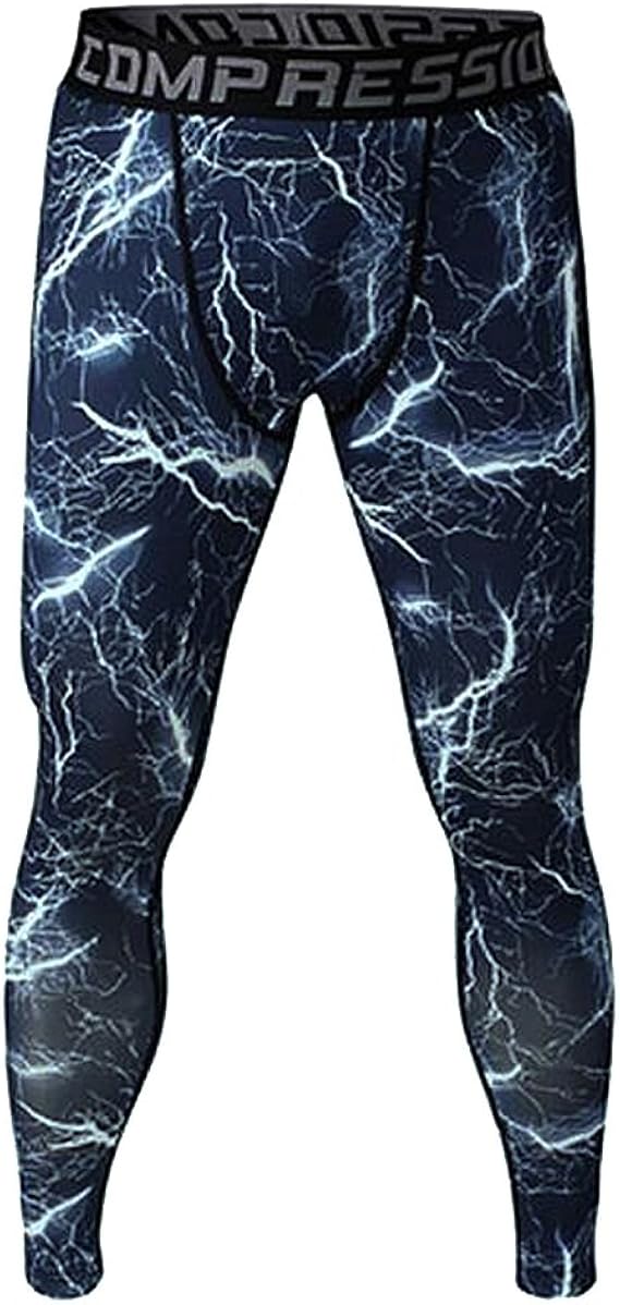 Amazon ノーブランド品 男性 ズボン ソフトタイト タイツ ロングパンツ 弾性 ジム トレーニング スポーツ ファッション 全5色5サイズ選べる ブルー L コンプレッションタイツ 通販