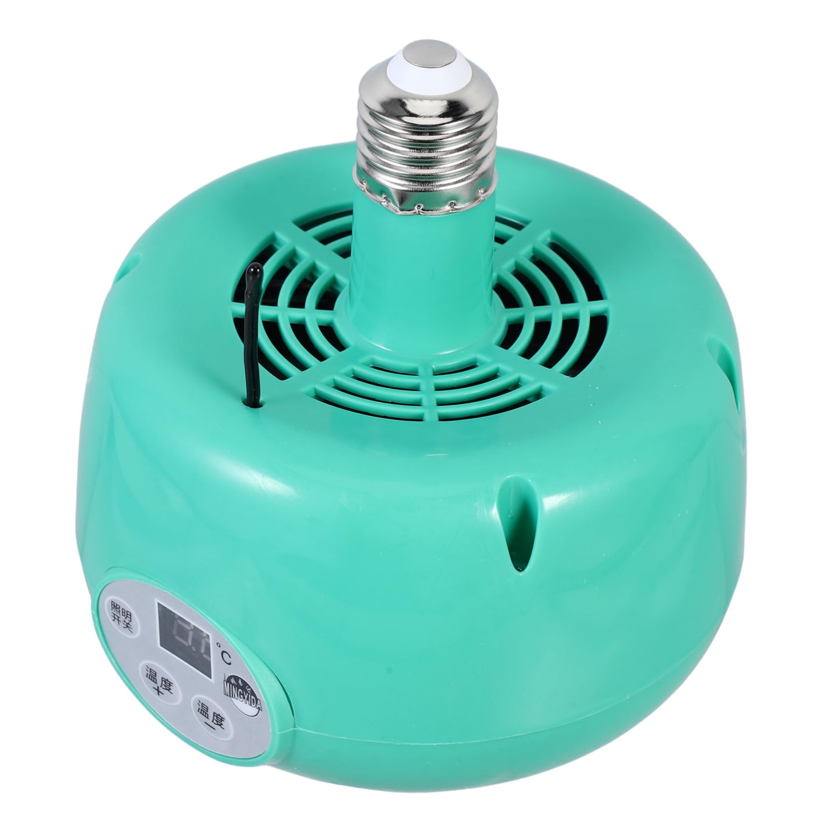 ORFOFE Lampada Riscaldante Temperatura Regolabile, 1 Pezzo | Emettitore di Calore per Uccelli e Criceti, Plastica e Metallo, Verde, Uso Sicuro