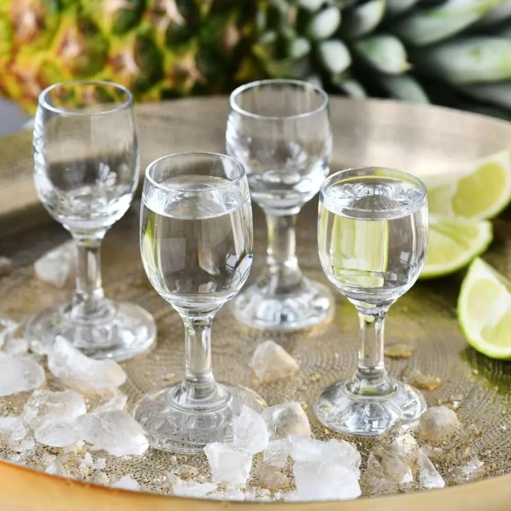 KROSNO Verres à vodka X-line | Lot de 6 verres | 25 ML | Collection X-Line | Idéal pour la maison, les restaurants et les réceptions | Lavable au lave-vaisselle