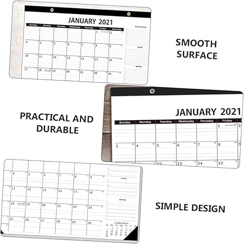 Miniatura 5 de MAGICLULU 3 Pcs 2021 Wall Calendar Student Calendar 2021 Calendarios De Adviento 2021 Monthly Calendar Planning Wall Calendar 2021 Wall Mounted