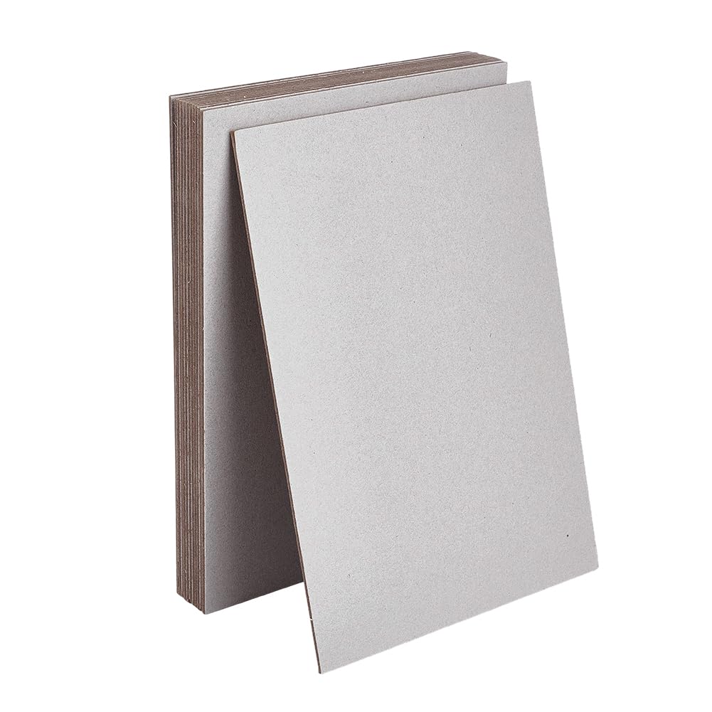 OLYCRAFT 12 Stück Spanplattenblätter 21x29.5cm 100 pt (Punkt) Schweres Papier Karton DIY Bastelbuch Binderbrett Für Buchbindereinband Albumeinband Karton Kartenherstellung – 2.5mm Dick