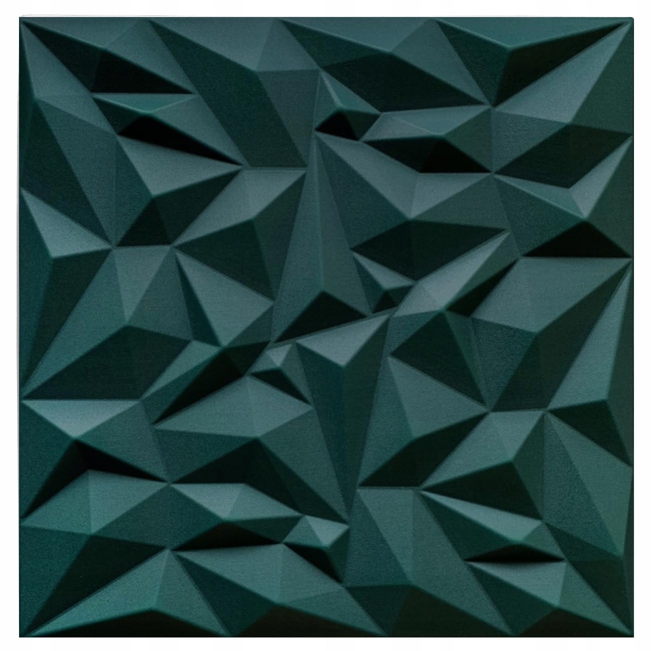 DECCART Pannelli Decorativi Per Pareti 3D - Pannelli Murali - Pannello Decorativo Parete - Polystyrène PSE - 50x50 cm Ametista 12 m², 48 pezzi, Verde
